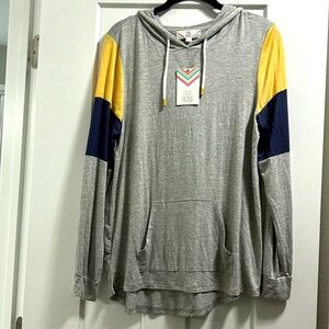 Gray cotton hoodie
